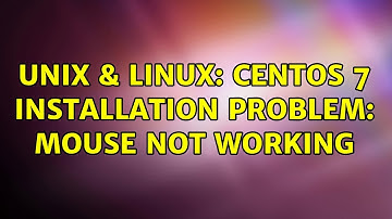 Unix & Linux: CentOS 7 Installation Problem: Mouse Not Working (2 Solutions!!)