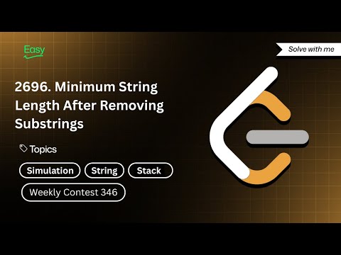 Solve Leetcode Question 2696 With Me in 4 minutes | Easy Level | #leetcode