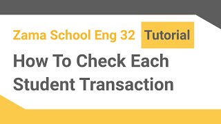 How to view each student transaction information |School ‎Management Software| |ENG Version|‎ screenshot 5