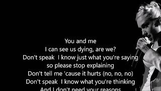 No Doubt - Don&#39;t Speak - Scroll Lyrics  &quot;22&quot;