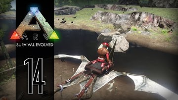 ARK: Survival Evolved Gameplay | 14 | Pteranodon Flying!