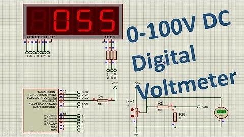 Voltmeter Using PIC MicroController (0-100V)