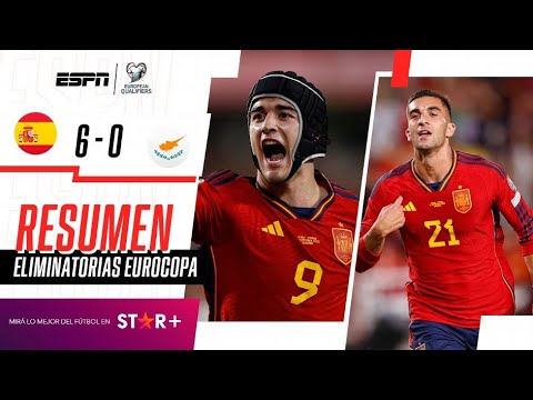 ¡LA FURIA ROJA Y UNA APLASTANTE GOLEADA PARA ESCOLTAR EL GRUPO A! | España 6-0 Chipre | RESUMEN