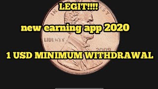 new earning app 2020 Toss to Cash 1 USD minimum withdrawal Legit app screenshot 2