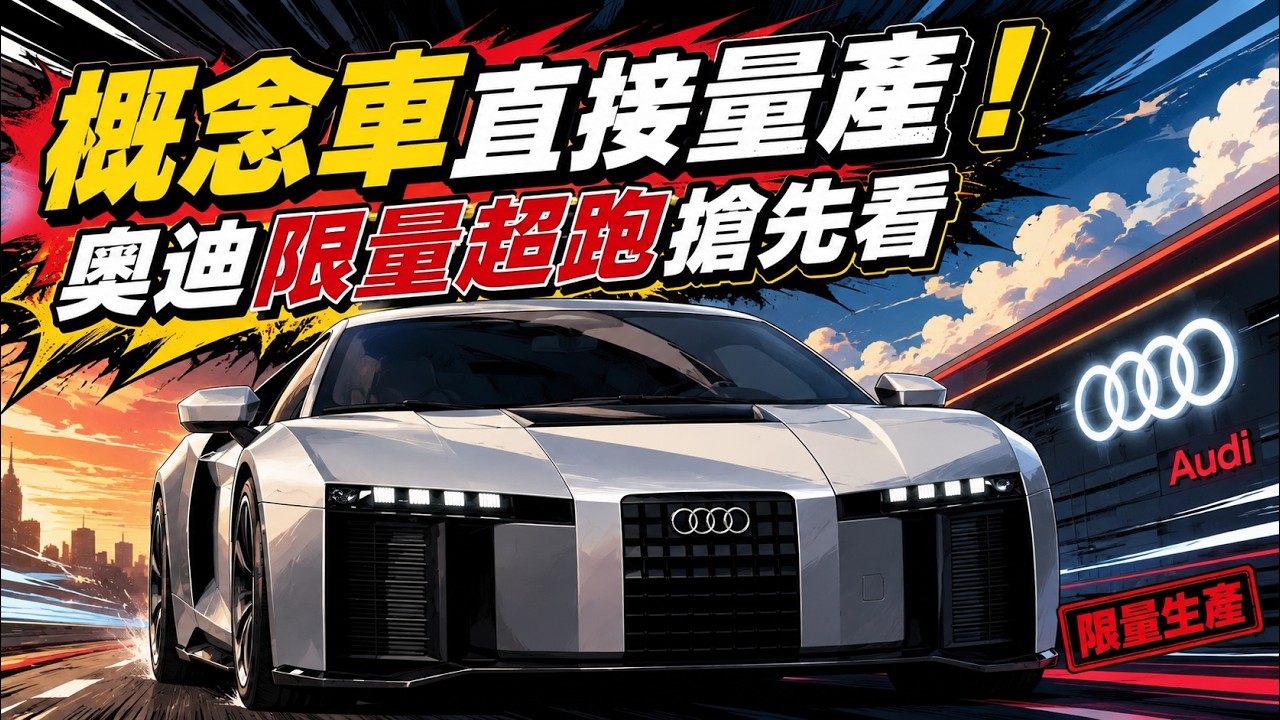 奧迪終於發表新世代超跑Audi Nuvolari 限量499輛 滿滿F1科技 概念車直接變市售車|怎能不愛車 縮圖