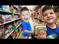 Caleb goes toy shopping and learns about saving money with mommy best toys ever