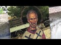 «Николай Чудотворец» на зеркале закаленном с золотым покрытием #николайчудотворец #art #homedecor