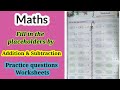 Maths Class Quiz: Placeholders in Addition and Subtraction