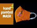 How To Easily Painted Mask At Home...?? Easy Hand Painted Mask At Home..😍