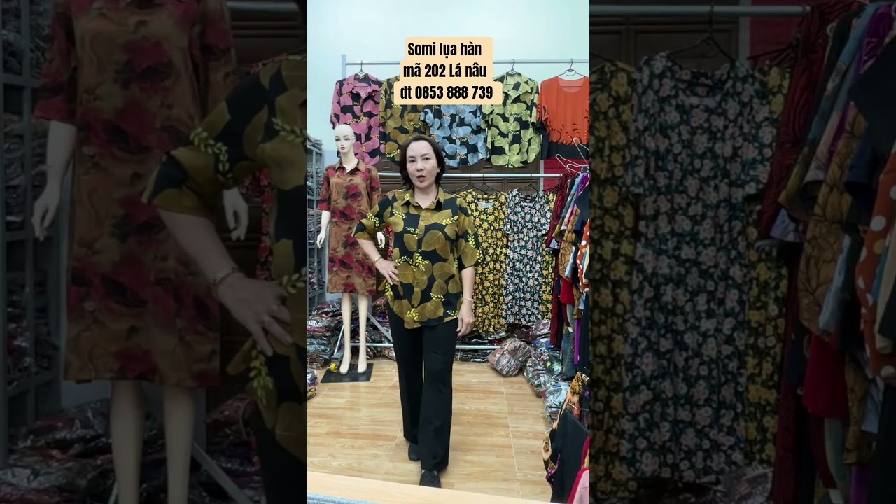 8868 Somi lụa hàn mã 202 Lá nâu đt 0853 888 739