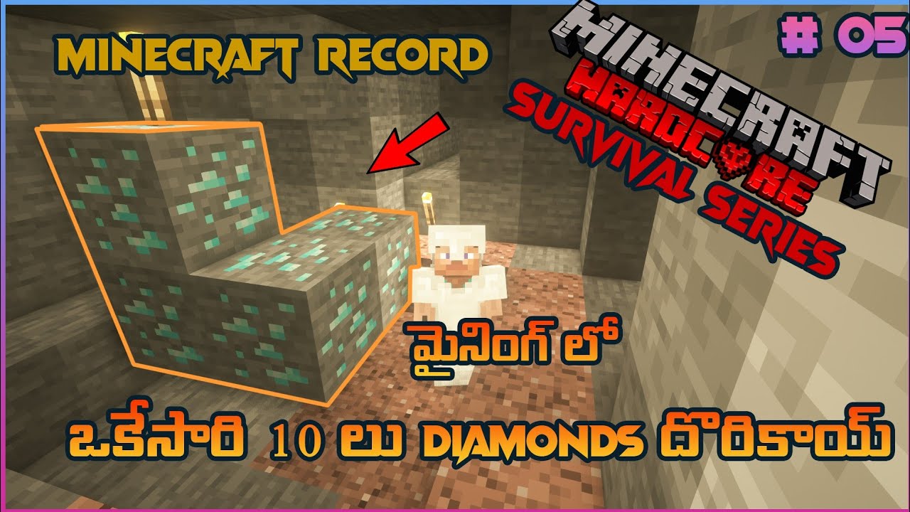 FOUND DIAMONDS IN MINECRAFT HARDCORE || MYSTIC GAMER || SURVIVAL SERIES ...