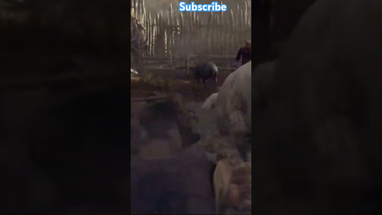 I've never seen a farm pig attack before Resident Evil 4 Remake 