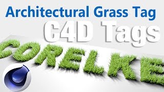 Architectural Grass Tag Tutorial #CINEMA 4D