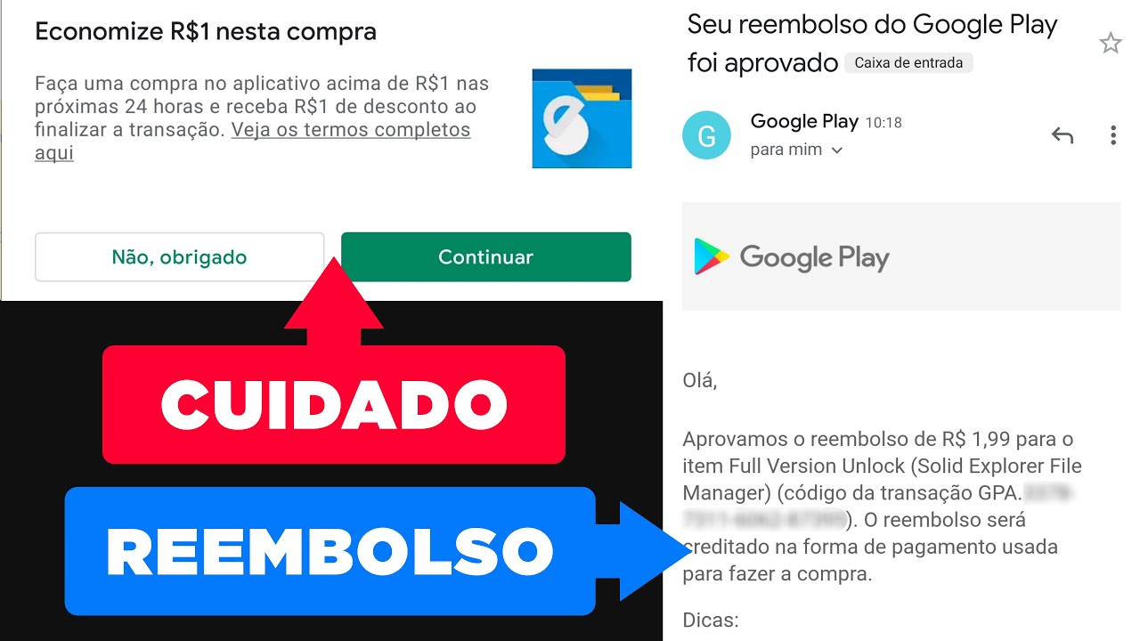 Cuidado com recompensas da Google Play Store - Como pedir reembolso Google  Play Store 2021 