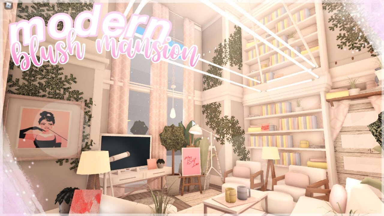 Build you a bloxburg luxury blush mansion by Gorgxclaire