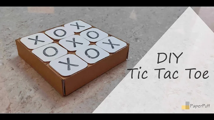 How to Make a Cardboard Tic Tac Toe Game at Home - DIY