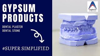 Gypsum Products | Dental Plaster Dental Stone | Dental Materials