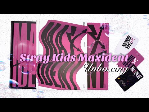 💗🫧 Распаковка альбомов Stray Kids MAXIDENT (T-Crush, Heart & Go Ver.)