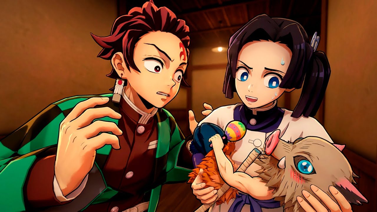 Tanjiro e Aoi CUIDAM do Bebê Inosuke no Demon Slayer Vr