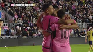 Leo Messi, Luis Suárez, Diego Gómez Connect to Make 2-0 Over Real Salt Lake!