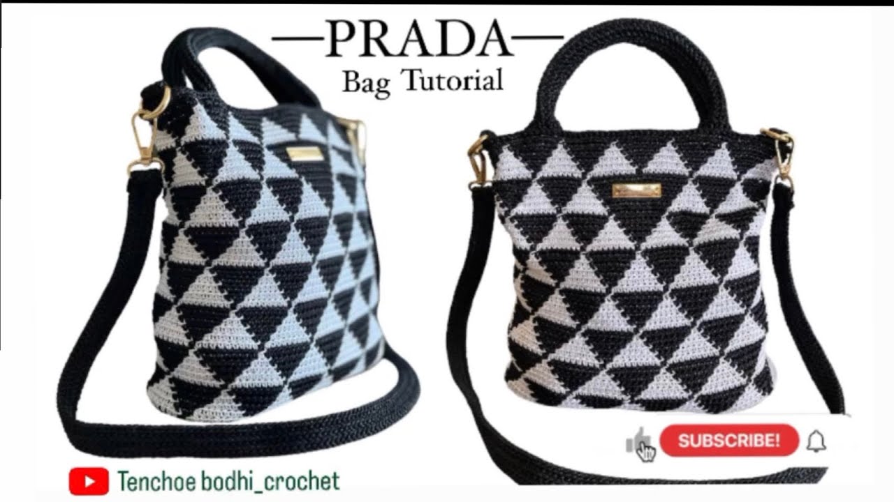 How to crochet Prada bag step by step