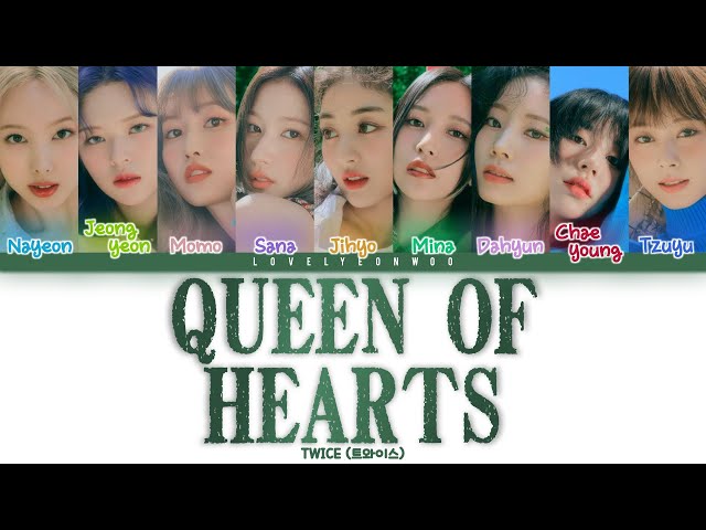 TWICE (트와이스) – Queen of Hearts Lyrics (Color Coded Eng) class=