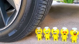 Driving Over Emojis | Experiment: Car vs Slime | Crushing Crunchy & Soft Things ASMR screenshot 5