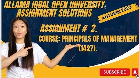 code 1427|AIOU SOLVED ASSIGNMENT#2|Aiou|Autumn 2023|Principals of Management|BA,B.com|#2023