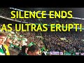 *ULTRAS ERUPTION! as GREEN BRIGADE silence ENDS!* | Celtic 0-0 Livingston