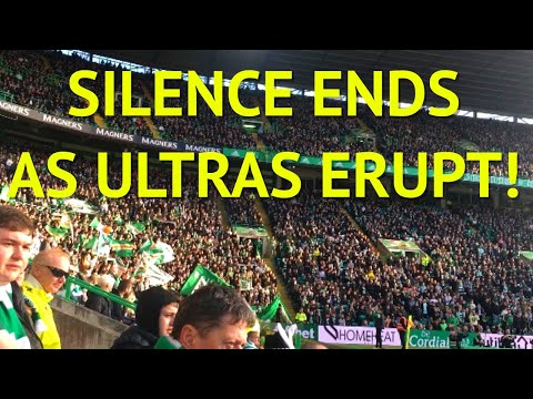 *ULTRAS ERUPTION! as GREEN BRIGADE silence ENDS!* | Celtic 0-0 Livingston