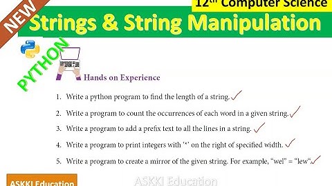 💥12th Computer Science Chapter 8 Strings and string manipulation Book back Answers & Programs Part#6