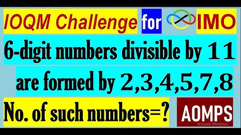 Find the number of six digit numbers divisible by 11 that are formed by 2, 3, 4, 5, 7 and 8.