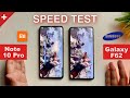 Redmi Note 10 Pro Vs Samsung F62 Speed Test 🔥SD732G vs Exynos 9825