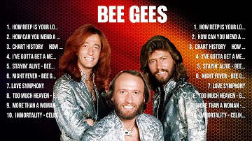 Bee Gees Greatest Hits 2024   Pop Music Mix   Top 10 Hits Of All Time