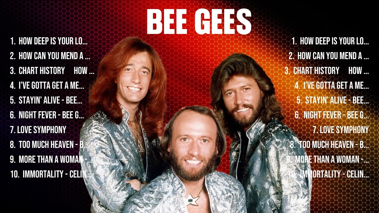 Bee Gees Greatest Hits 2024   Pop Music Mix   Top 10 Hits Of All Time