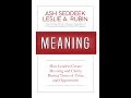 New bestseller meaning by  ash seddeek  and leslie rubin