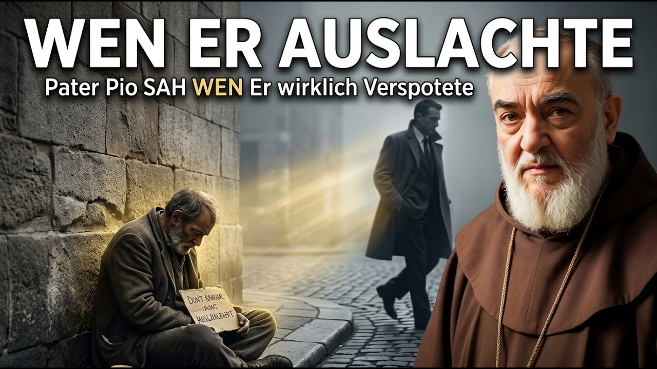 Er Verspottete einen Bettler auf der Straße — Pater Pio SAH WEN Er Wirklich Auslachte