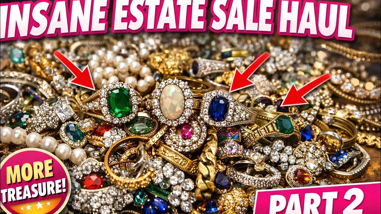 Покупка ювелирных украшений на распродаже имущества. Часть 2 – Сокровища продолжают появляться.