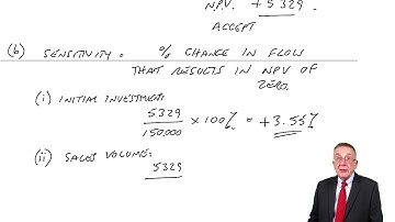 Investment Appraisal Under Uncertainty Sensitivity Analysis (example 1)
