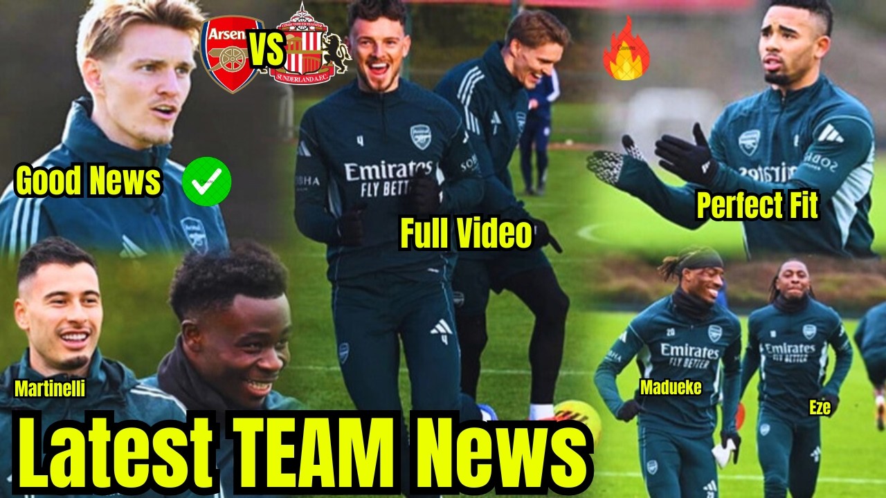 ✅INSIDE TRAINING | Eze, Saka,Saka Arsenal Today's Training News Ahead of Sunderland A.F.C.🔥GOOD NEWS