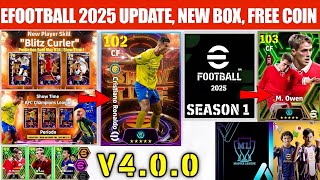 Big Update V4.0.0 | New Box, Big Epic , Free Coins & Players Grátis Pack In eFootball 2024