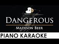 Madison Beer Dangerous Piano Karaoke Instrumental Cover With Lyrics mp3