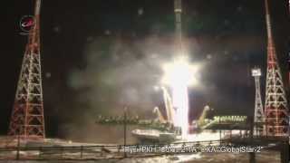 Пуск ракеты «Союз-2» со спутниками Globalstar (HD)