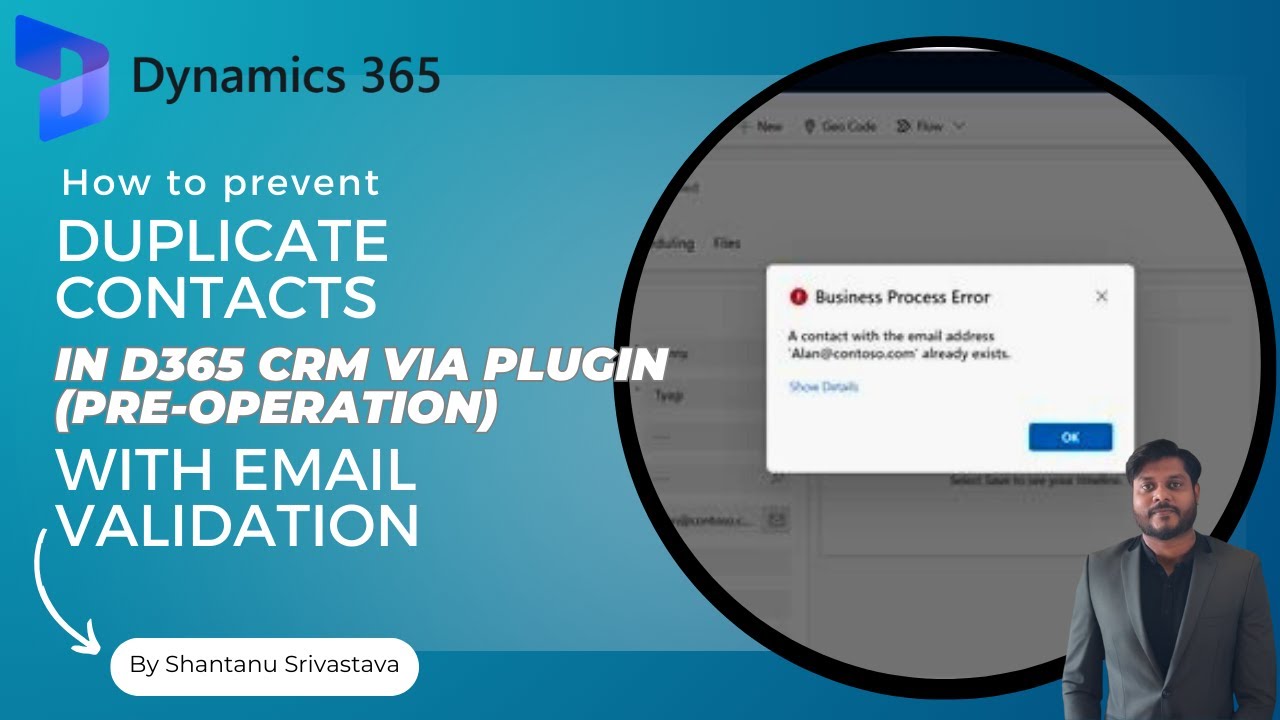 How to prevent duplicate contacts in d365 CRM via Plugin(Pre-Operation ...