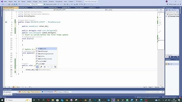 Unity 3d Tutorial C# - Delegates