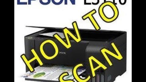 Epson L3110 Scan.. How to Scan document.. Basic Scan