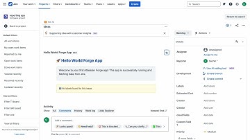 Hello-World-Forge-App demo video