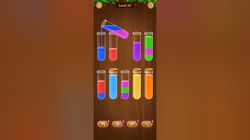 Water Sort level 33 - Color Sort Game,,playlist, Fantasy Word Games #watersortpuzzle