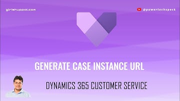 Hoe genereer ik een Case Instance URL in de Dynamics 365 Customer Service-applicatie?