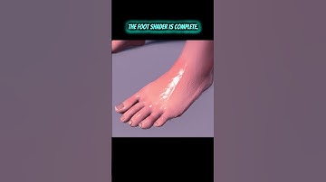 The foot shader is finished!  #gamedev #indie #wip #unity #foot  #nails  #hdrp #human #wet